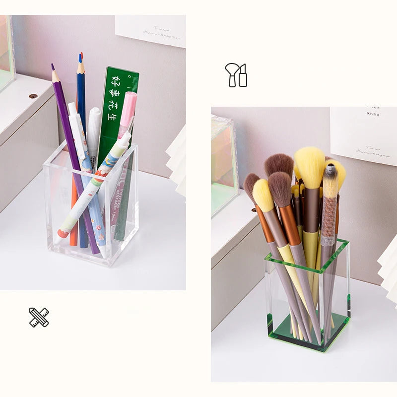 Acrylic Makeup Brush Holder,Cosmetic Brush Storage Organizer,Pencil Pen Holder Cup,Accessories for Office School Home Supplies — view 3 of beauty persona care