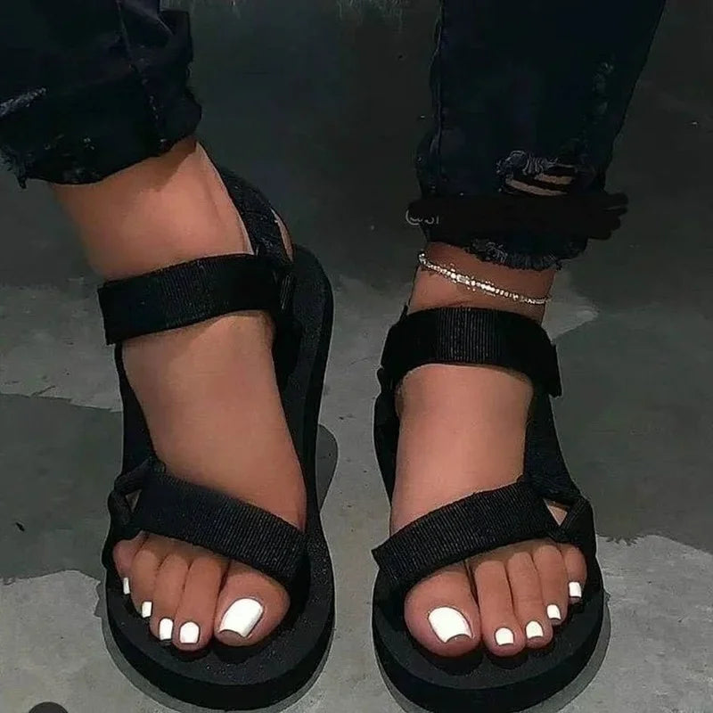 Sandals & Slides — Platform Sport Sandals, Non-Slip Outdoor Beach Flats — view 3 of sandals & slides