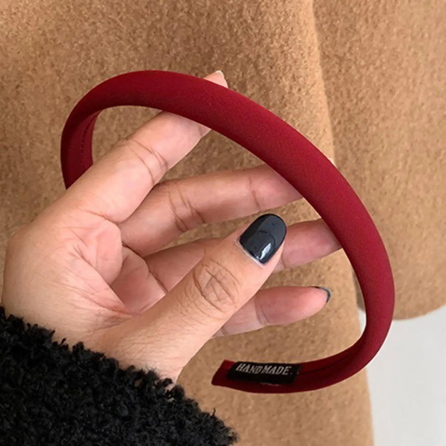 Elegant Velvet Bow Headband for Women Red Black Bowknot Hair Band Sweet Girls Hairband Party Hair Hoop Hair Accessories Headwear — view 9 of product