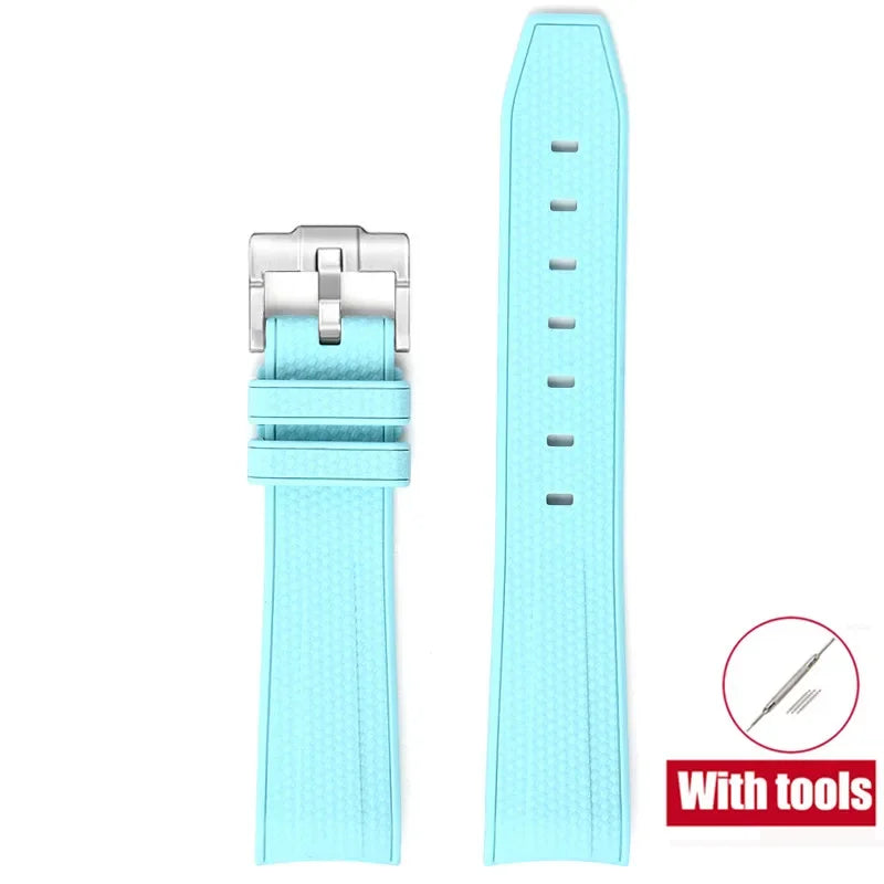 MoonSwatch Diving Strap — 20mm Curved-End Rubber Watch Band for Omega x Swatch