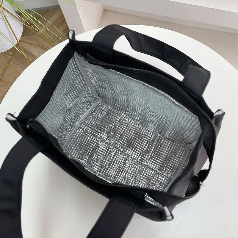 Large Capacity Insulated Lunch Bag - Aluminum Foil Tote for Work & School — view 4 of lunch bags