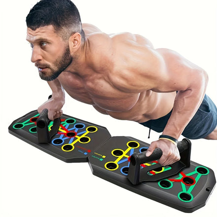 Adjustable multi-grip push-up board for chest shoulder back and tricep training