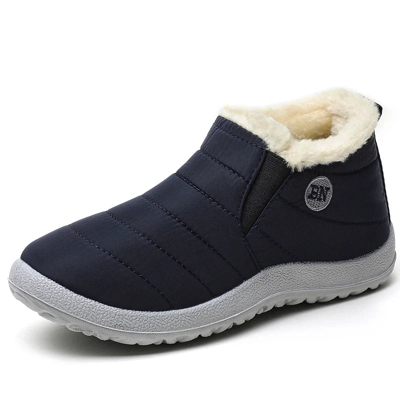 Mens Fur Ankle Boots — Warm Winter Snow Boots for Men — view 2 of boots