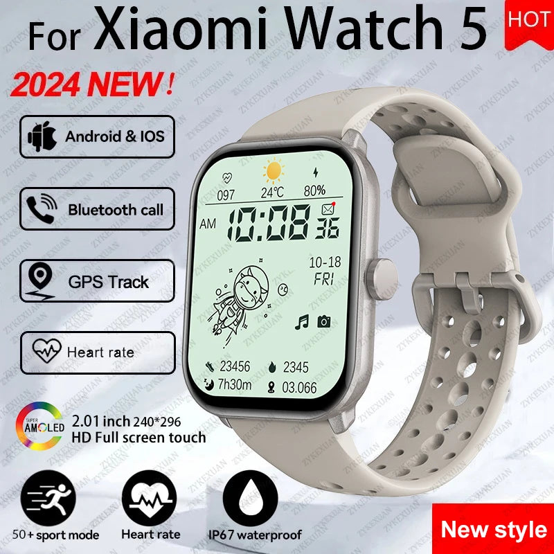 For Xiaomi Watch 5 Global — AMOLED Smart Watch HD Bluetooth Call GPS Smartwatch — view 11 of smart watches