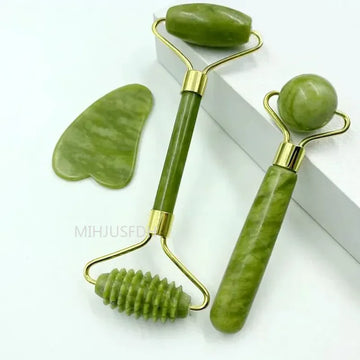Natural Jade Roller — Facial & Body Massage Roller for Your Skincare Routine — view 1 of personal care