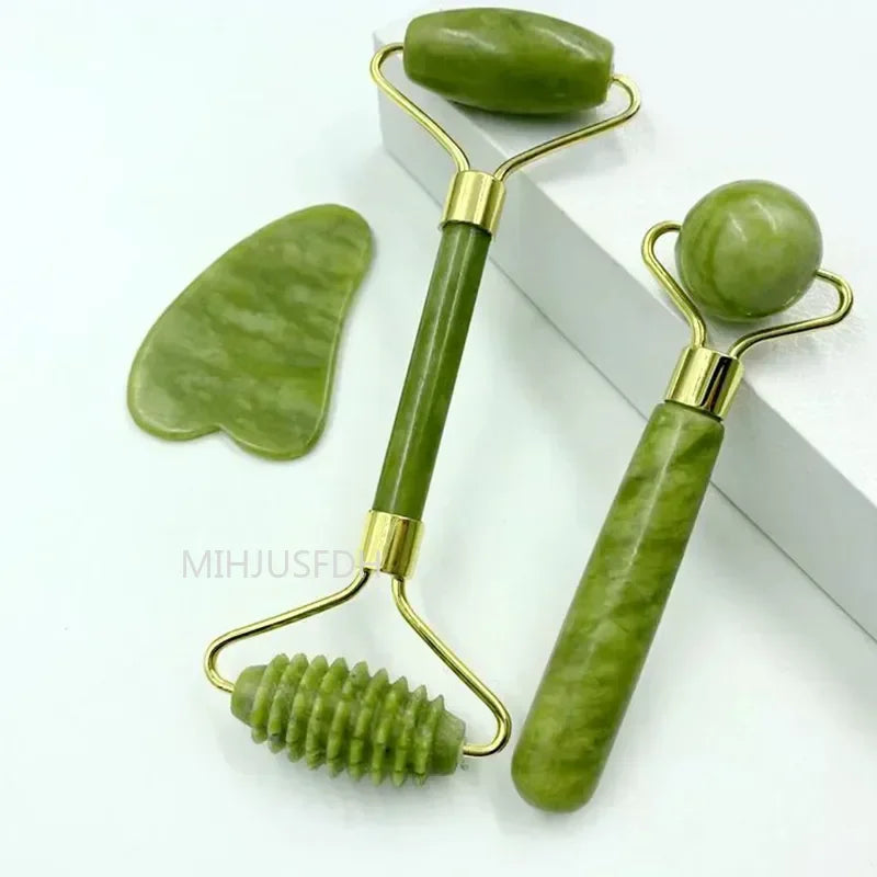 Natural Jade Roller — Facial & Body Massage Roller for Your Skincare Routine — view 1 of personal care