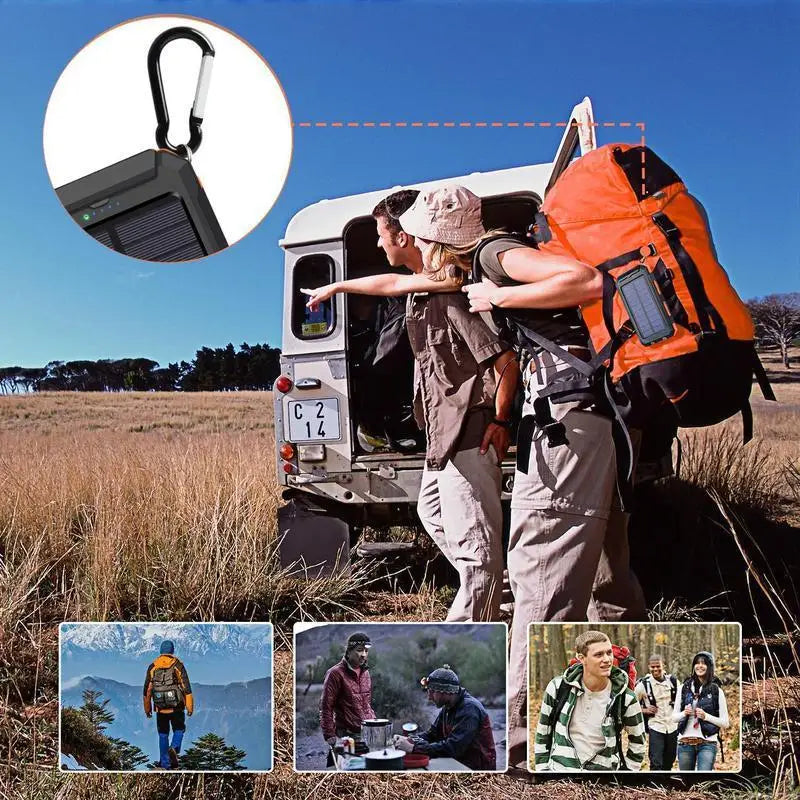 Solar 10000mAh Power Bank — Dual USB Fast Charge Outdoor Portable Charger — view 2 of power banks