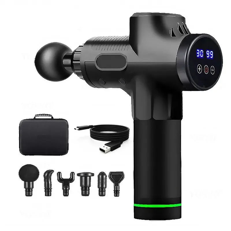 : PAQIN 99-Level Massage Gun – Deep Muscle Fascia Body, Neck & Back Massager (Low Noise) — view 9 of sports & fitness