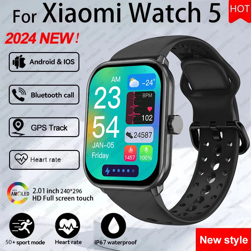 For Xiaomi Watch 5 Global — AMOLED Smart Watch HD Bluetooth Call GPS Smartwatch — view 17 of smart watches