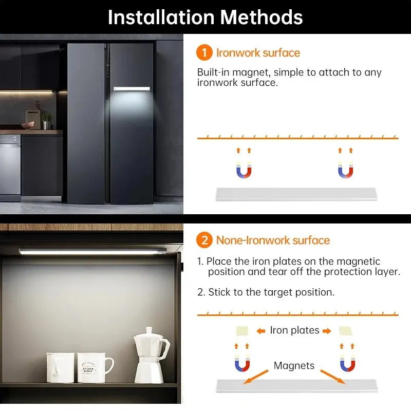 LED Motion Sensor Night Light &mdash; Wireless USB Under-Cabinet Light for Kitchen, Bedroom &amp; Wardrobe — view 6 of led &amp; smart lighting