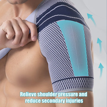 Shoulder Compression Sleeve with Stabilizer — Athletic Recovery Brace — view 1 of braces & support