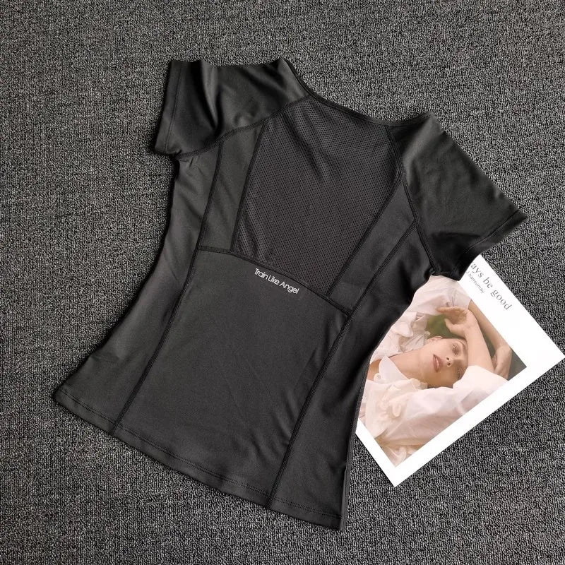 Women's Activewear Short-Sleeve Sports T-Shirt — Lightweight Quick-Dry Yoga Workout Top — view 2 of women's activewear