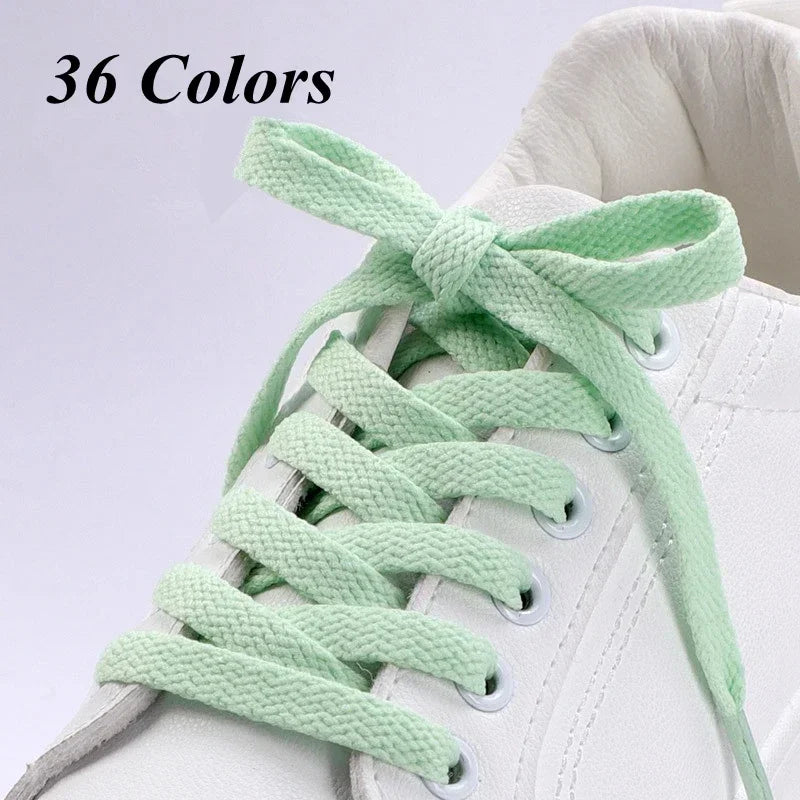 Flat Shoelaces — 36-Color Fabric Sneaker Laces (1 Pair) — view 4 of shoe accessories
