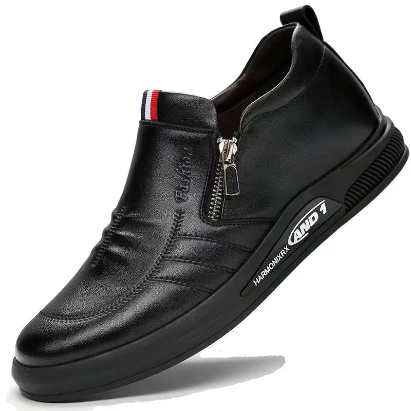 All-Season Men's Leather Loafers — Slip-On Business Casual Moccasins — view 6 of flats & loafers