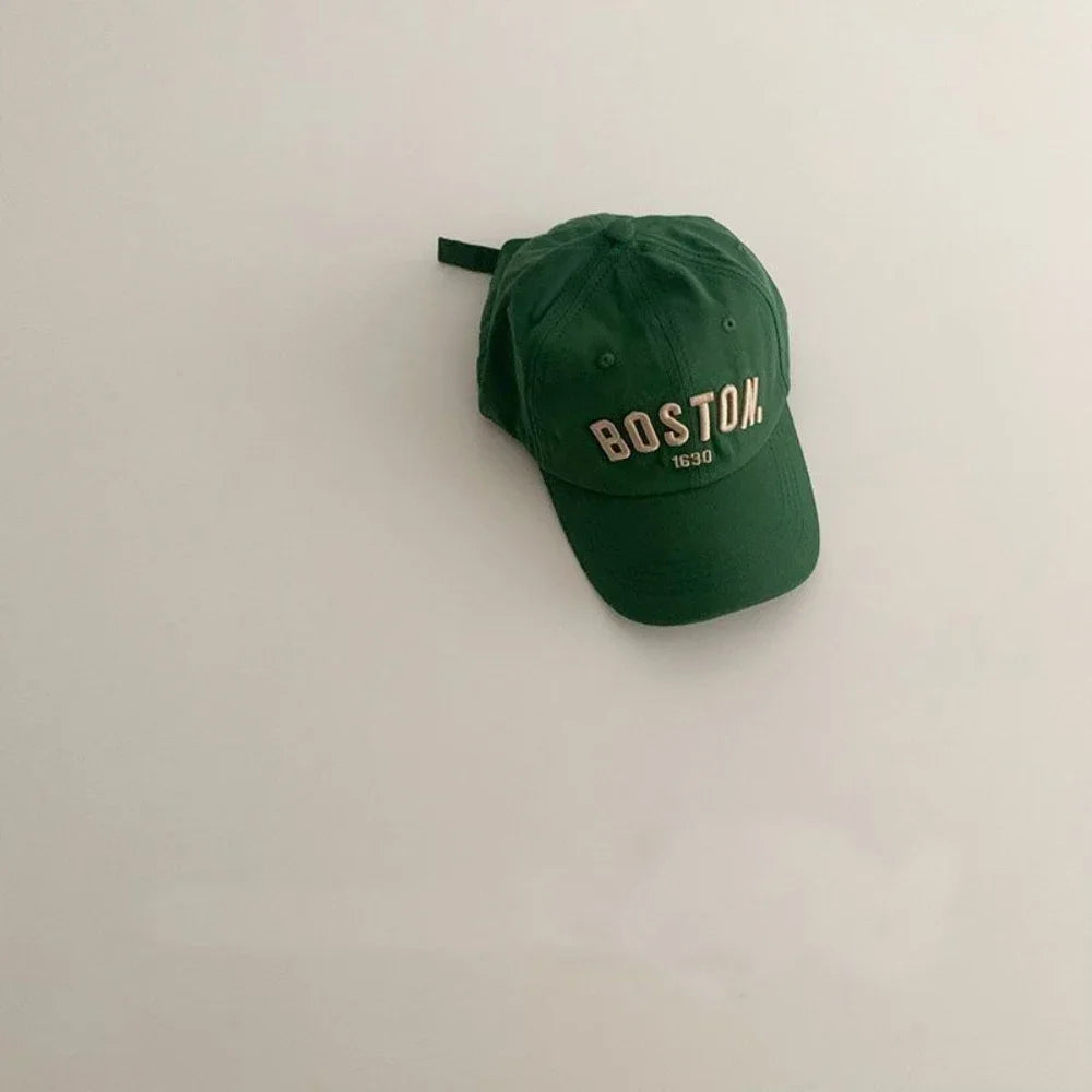 Kids Embroidered Letters Baseball Cap - Korean-Style Varsity Cap for Boys & Girls — view 15 of kids baseball caps