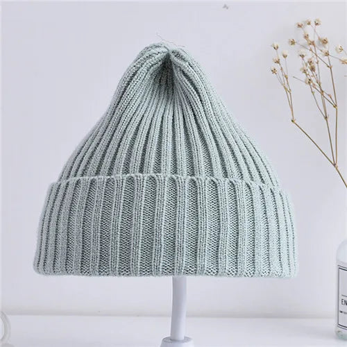 Baby Kids Ribbed Knitted Beanie - Windproof Soft Toddler Cap for 6M-4Y — view 8 of baby hats