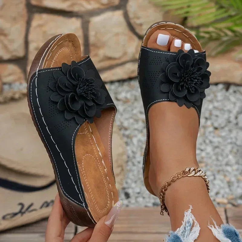 Low-Platform Slipper Slides — Elegant Fashion Sandals for Casual Wear — view 6 of sandals & slides
