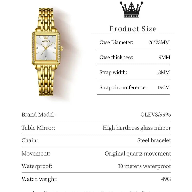 OLEVS 9995 Women's Luxury Watch — Fashion Elegant Quartz Wristwatch — view 5 of watches