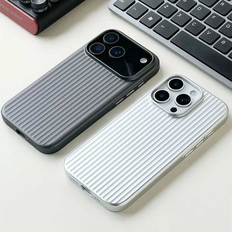 Luxury Stripes Metallic Armor Case for iPhone 13–17 Pro Max Shockproof — view 6 of phone cases