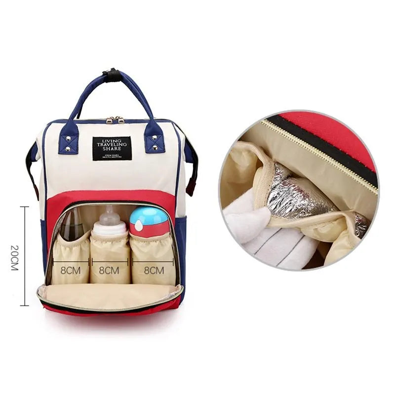 Waterproof Diaper Bag Backpack - Large-Capacity Parent Travel Bag — view 6 of diaper bags &amp; changing