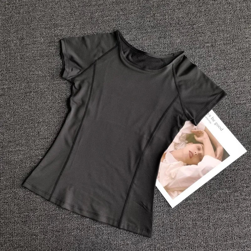 Women's Activewear Short-Sleeve Sports T-Shirt — Lightweight Quick-Dry Yoga Workout Top — view 8 of women's activewear