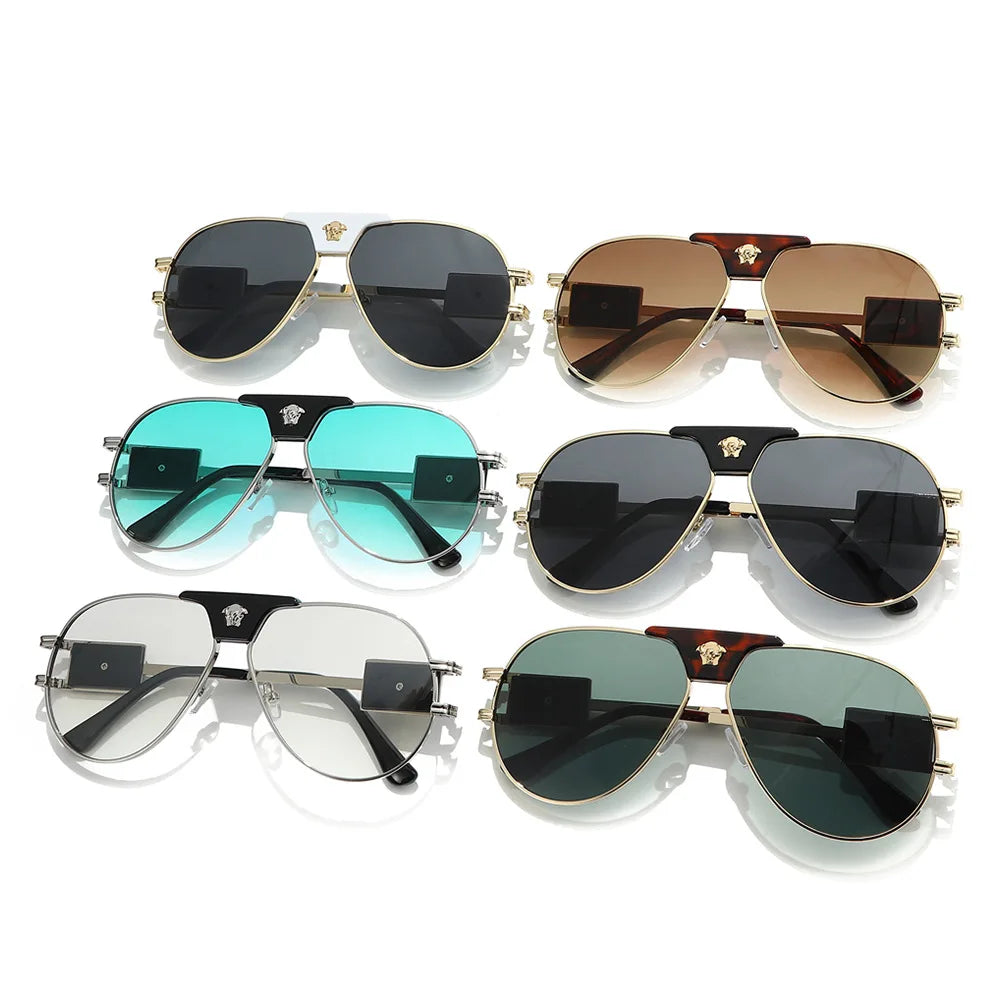 Classic Aviator Sunglasses — Women's UV400 Metal-Frame Sun Glasses — view 4 of sunglasses