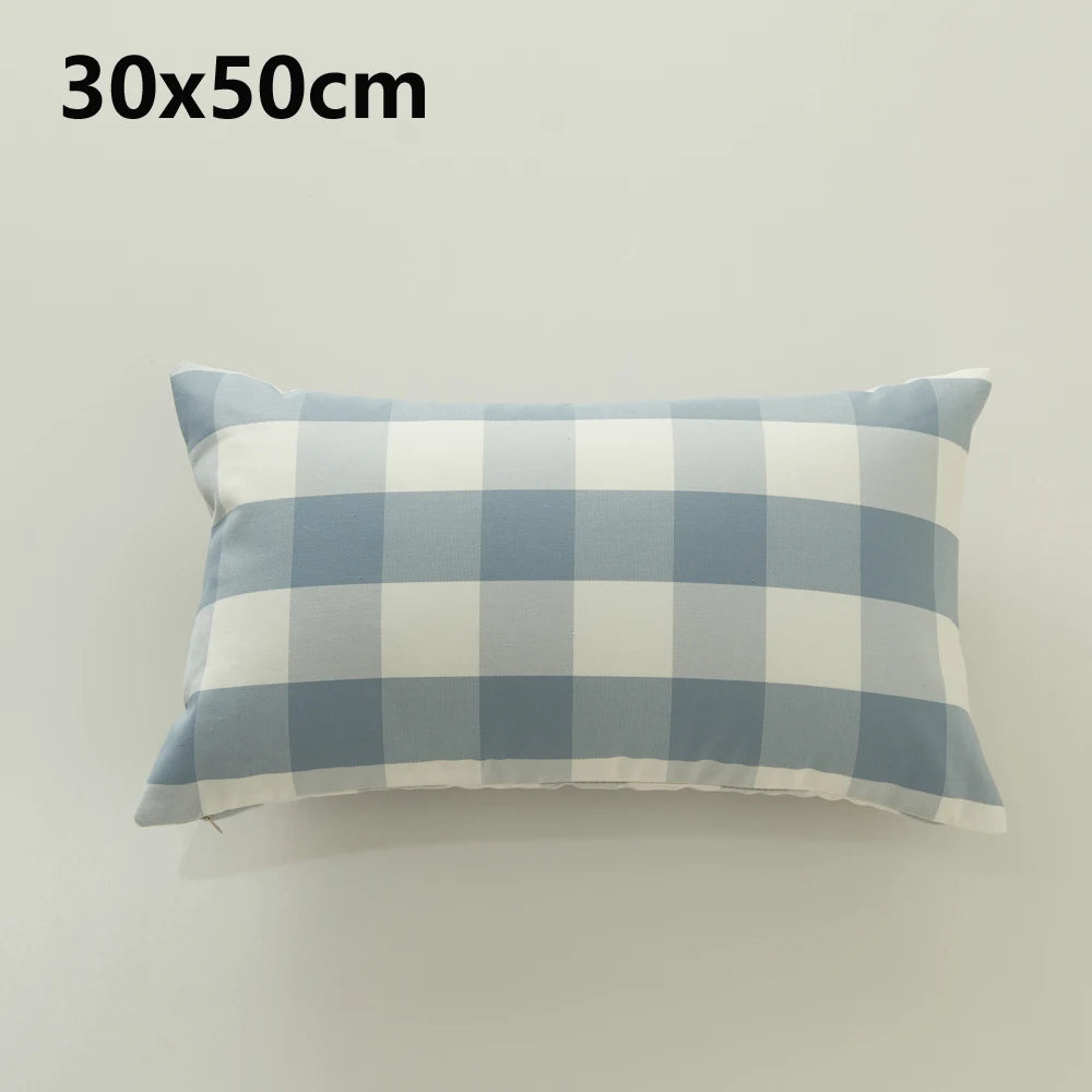 Plaid Sofa Cushion Cover &mdash; 30&times;50 &amp; 45&times;45 cm Multi-Color Stripe Pillowcase — view 20 of cushion covers & pillow cases