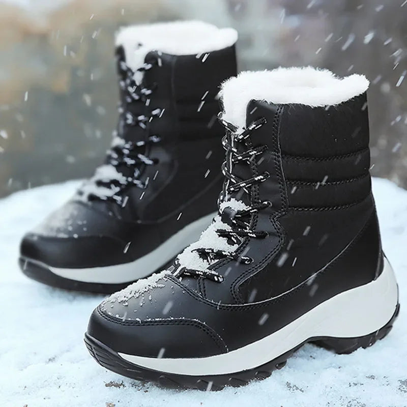 Top-Rated Women's Snow Boots — Non-Slip Fur Platform Ankle Boots (4.9) — view 5 of boots