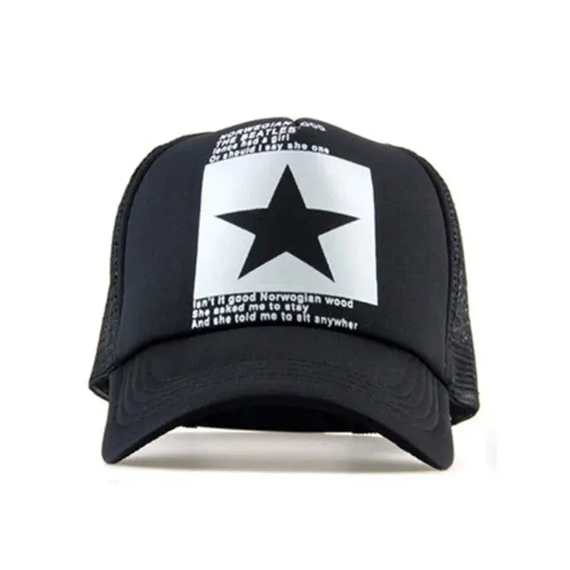 Snapback Mesh Trucker Hat — Y2K Dad-Cap Hip-Hop Streetwear Outdoor Casual Sun Hat — view 6 of hats & caps