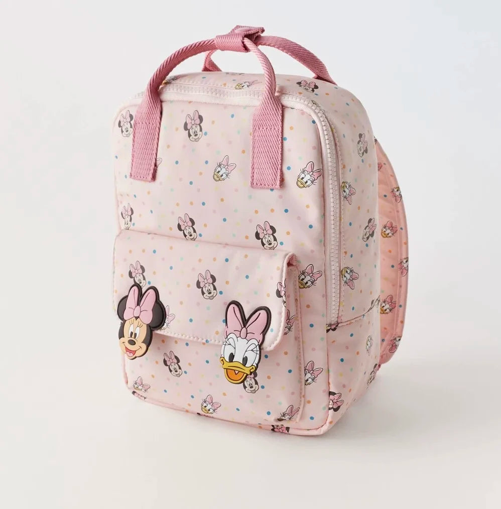 Disney cartoon  Minnie Mouse New Kids Backpack Mini Schoolbag Girls and Boys Cute Shoulder Bag