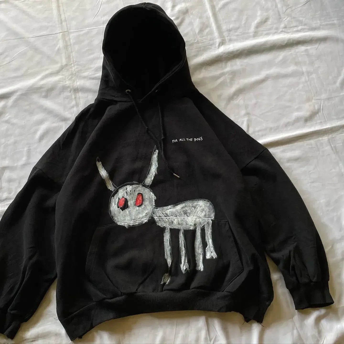 Goth Harajuku Big Hoodie Y2K Streetwear Men Women Sweatshirt Loose Hip Hop Hoodie Long Sleeve Pullover Streetwear