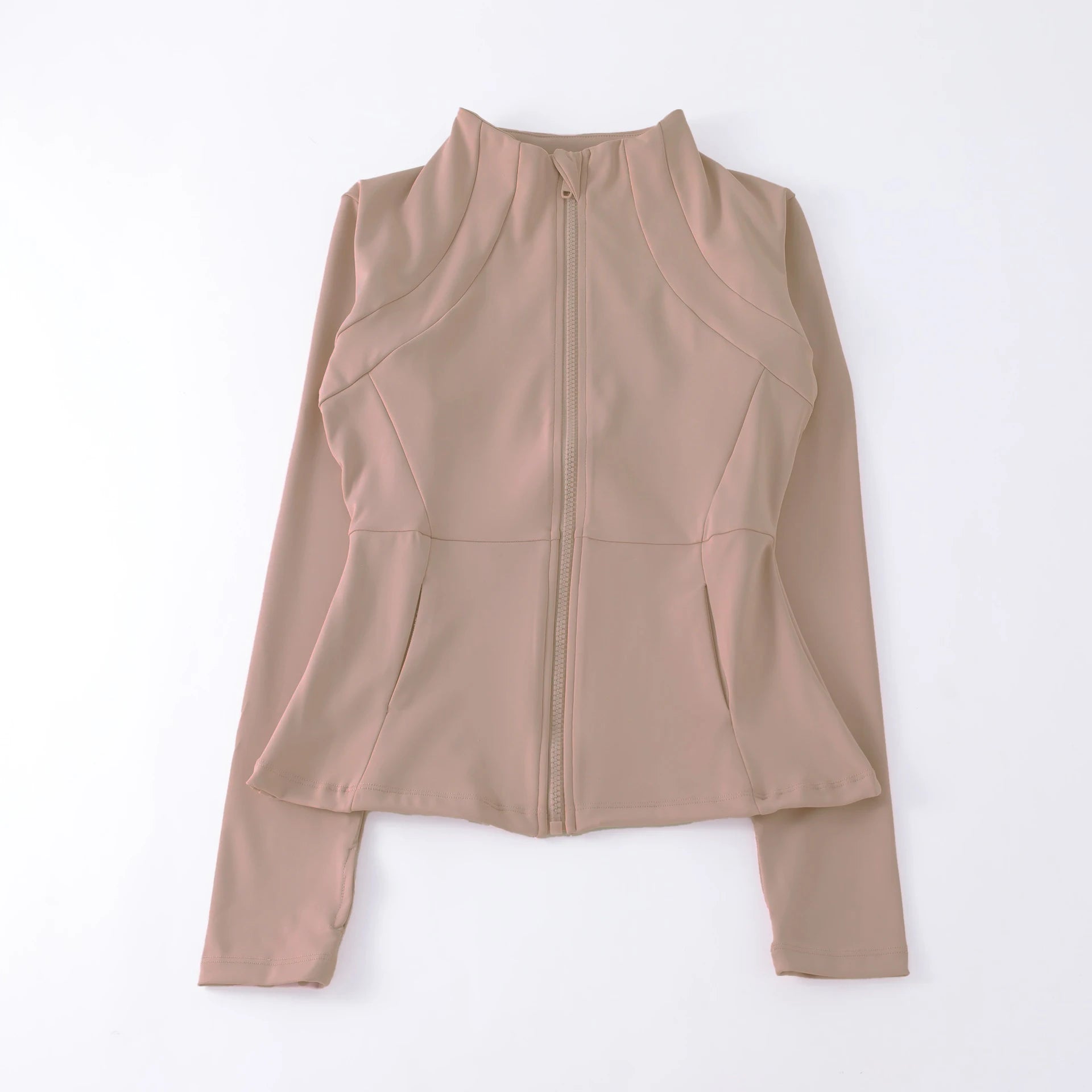 Women’s High-Elastic Yoga Coat — Round-Neck Loose Long-Sleeve Fitness Top — view 14 of sports & fitness