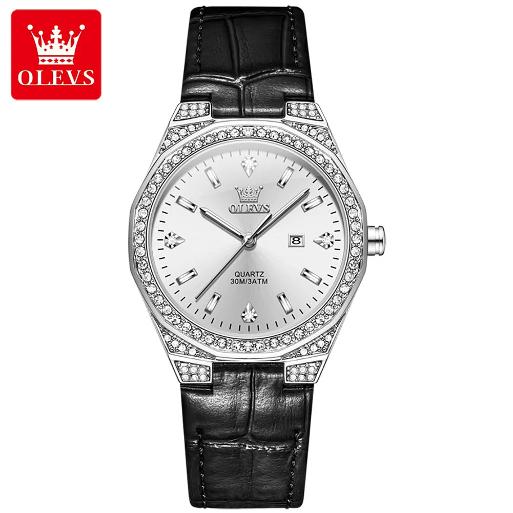 OLEVS Women's Diamond Watch — Original Luxury Quartz Wristwatch — view 8 of watches