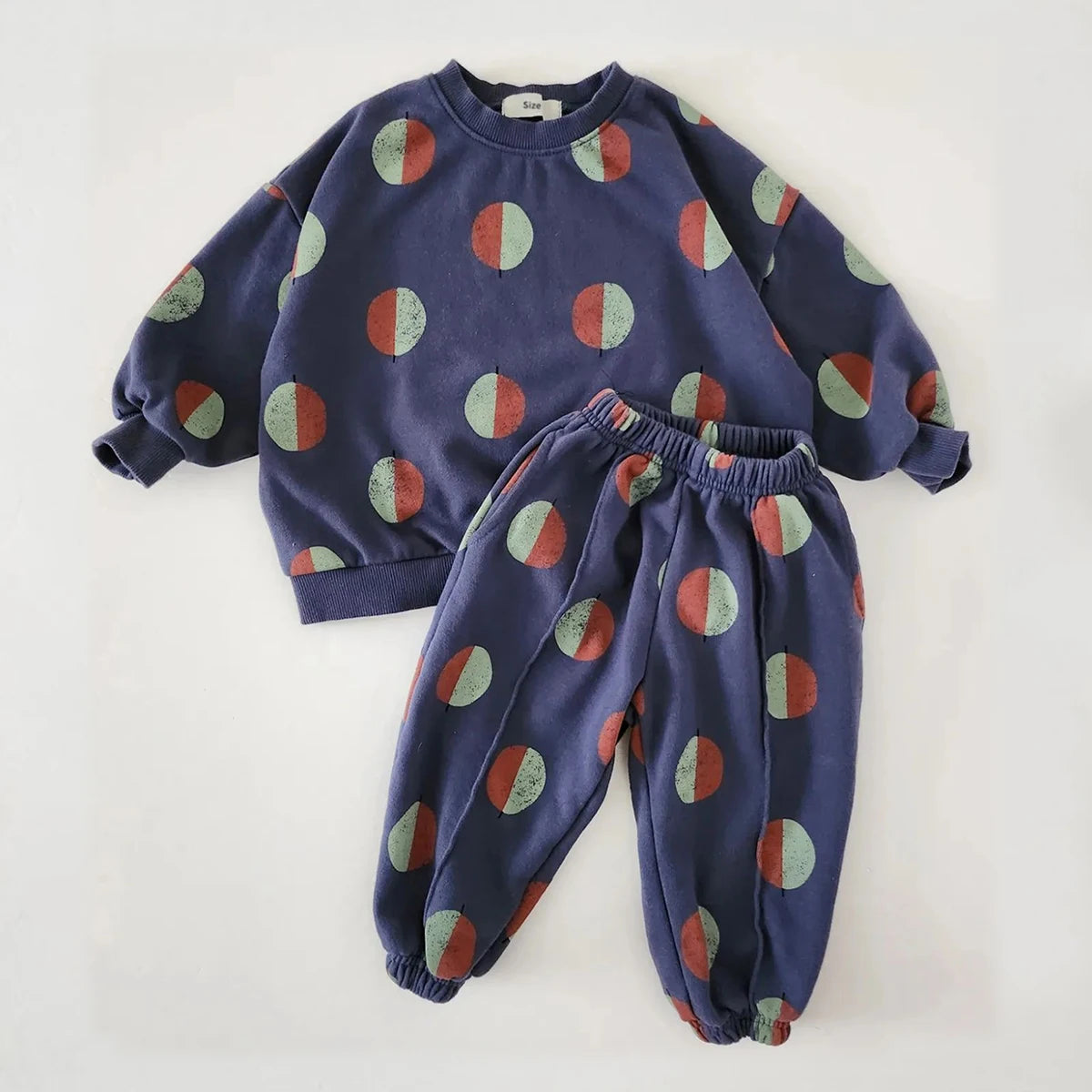 Baby Boys’ Balloon Print Sweatshirt & Pants Set – Kids Spring/Autumn Outfit