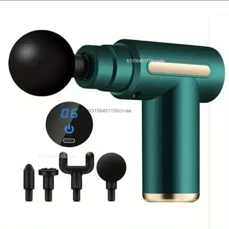 Mini Muscle Massage Gun Protable Body Massager Deep Handheld Percussion Massager for Body Back and Neck Leg — view 6 of electronics & gadgets