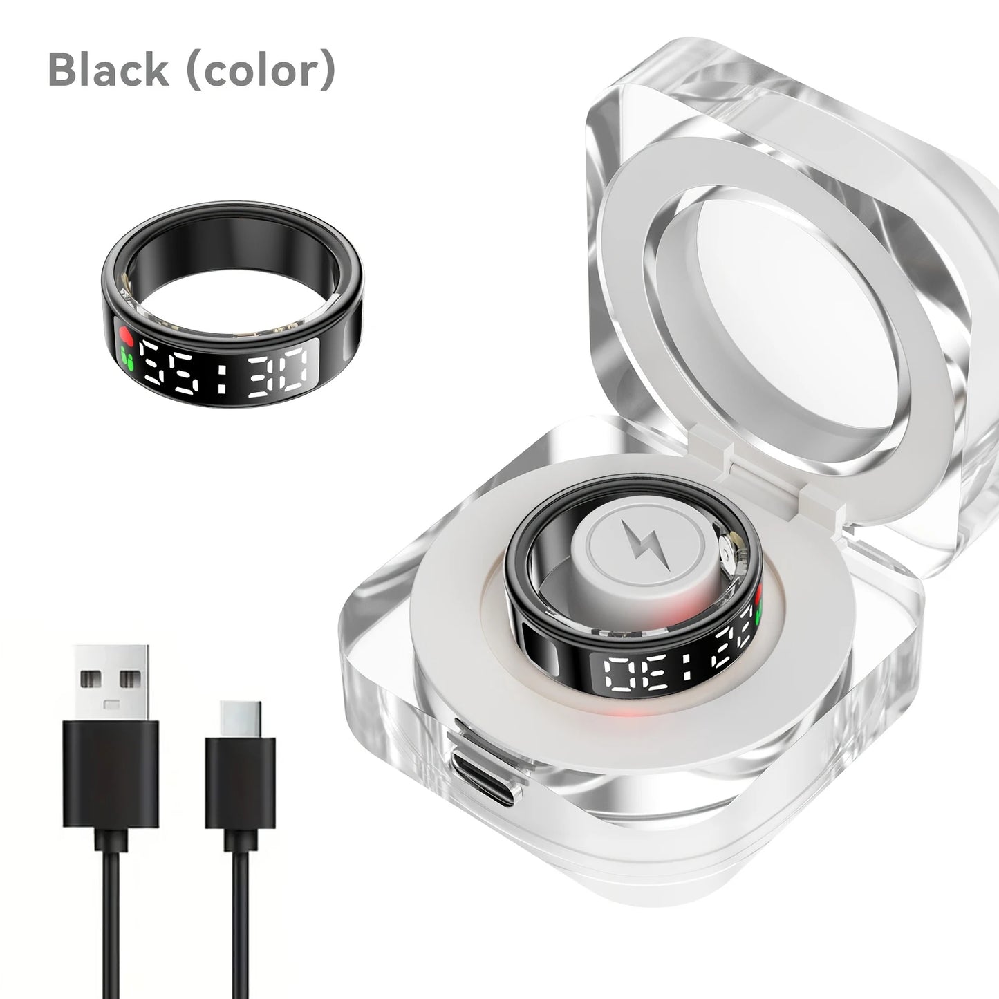 Smart ring, sleep tracking, motion monitoring, compatible with iPhone and Android, smart gift, suitable for women and men