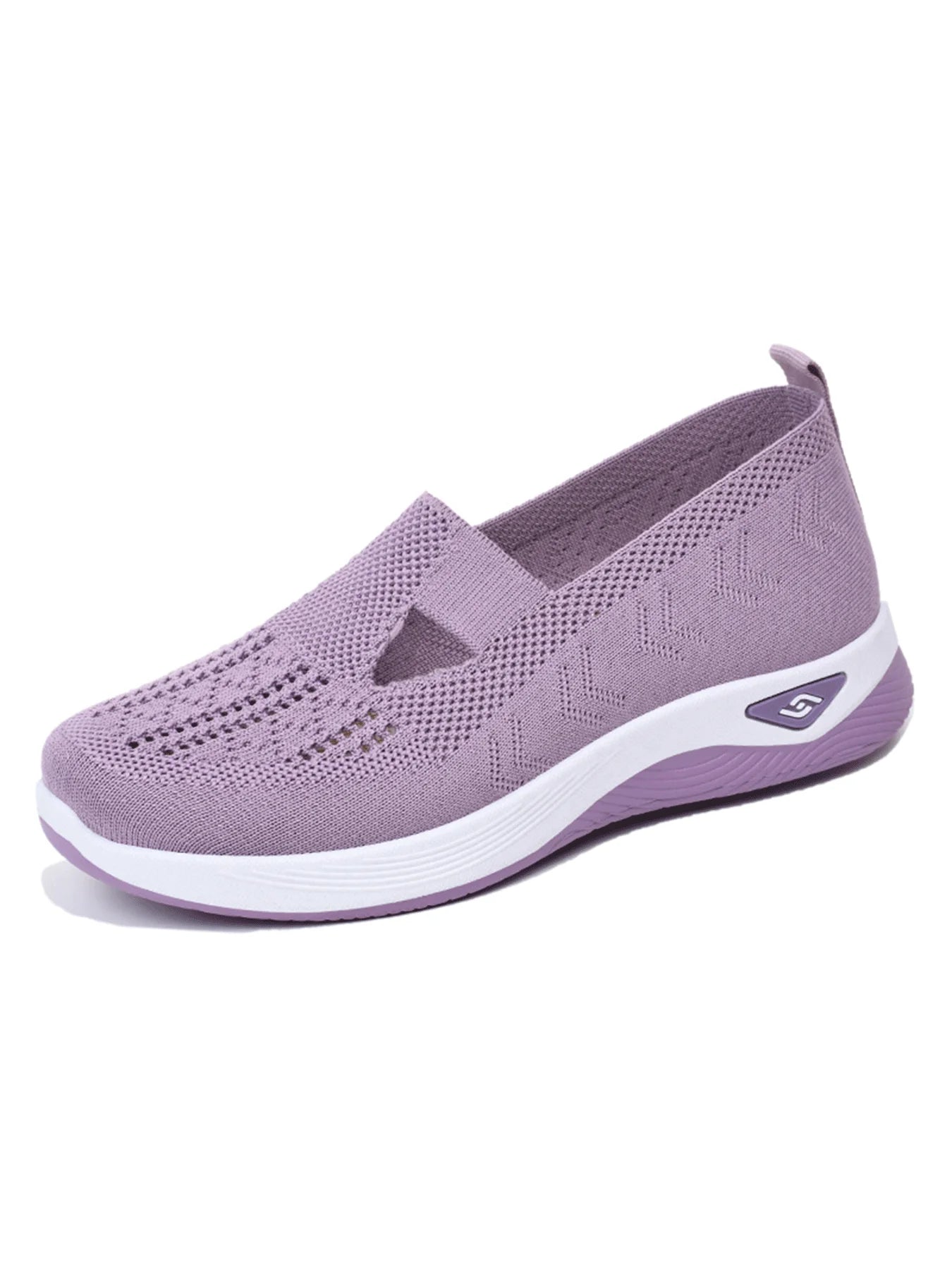 Women's shoes Solid Color Breathable Sneakers, casual sneaker women's summer sneakers, Low-top Knitted Casual Shoes Mom Shoes — view 18 of product