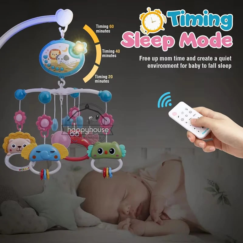 Musical Baby Crib Mobile with Light Projector - Lullaby Nursery Soother — view 3 of baby mobiles