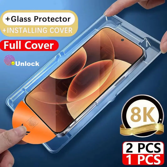 1-2PCS 8K Dust-Free Glass — Xiaomi 17 Pro Max/15T/14T HD Easy Install — view 1 of screen protectors