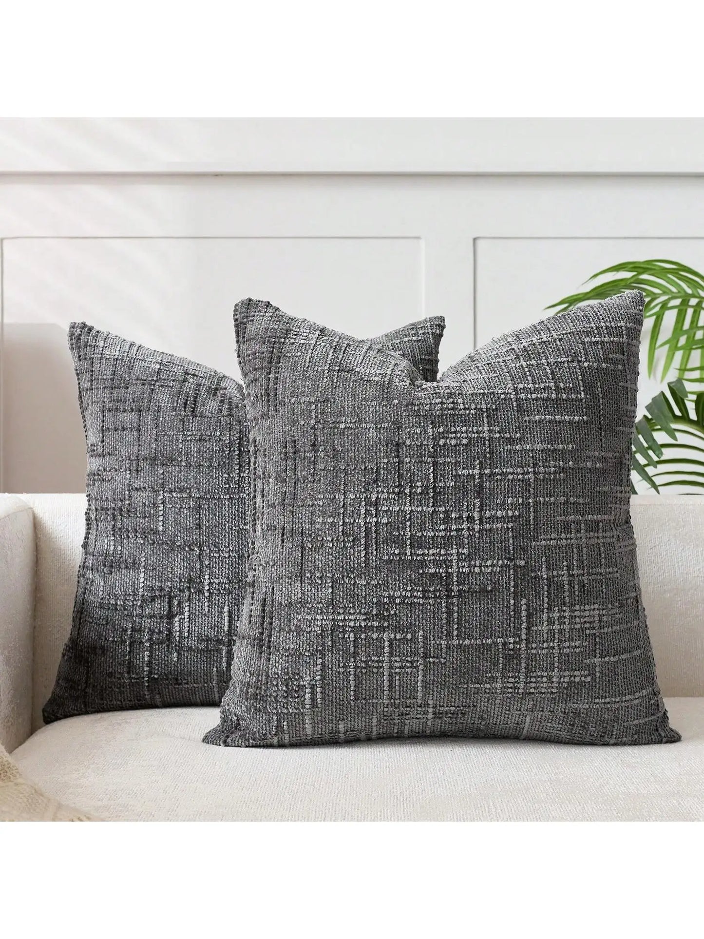 Khaki Chenille Striped Cushion Cover &mdash; 30&times;50 cm Geometric Throw Pillow for Sofa &amp; Bed — view 14 of cushion covers & pillow cases