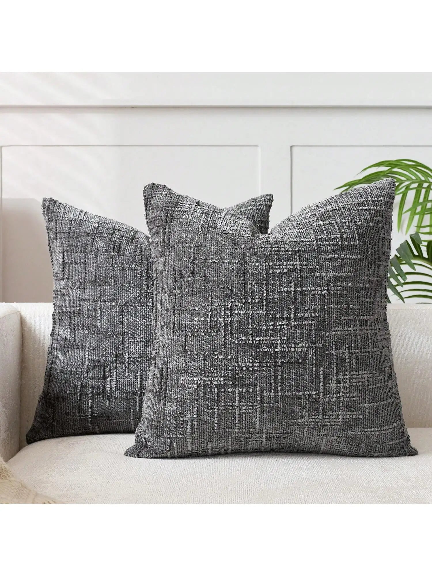 Khaki Chenille Striped Cushion Cover &mdash; 30&times;50 cm Geometric Throw Pillow for Sofa &amp; Bed — view 14 of cushion covers & pillow cases