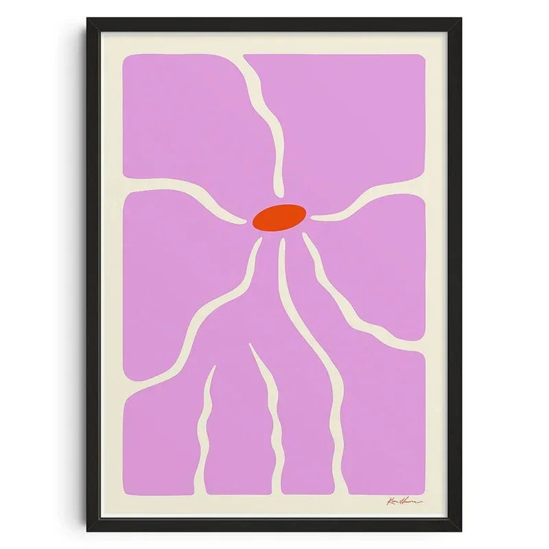 Retro Abstract Nourishing Soul Canvas Poster &mdash; Classic Wall Art for Living Room Decor — view 8 of wall art & prints