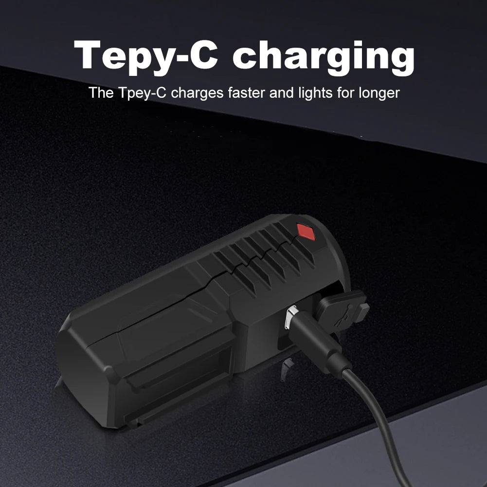 LED Bicycle Headlight Long-Range — High-Brightness USB Bike Spotlight — view 4 of outdoor sports