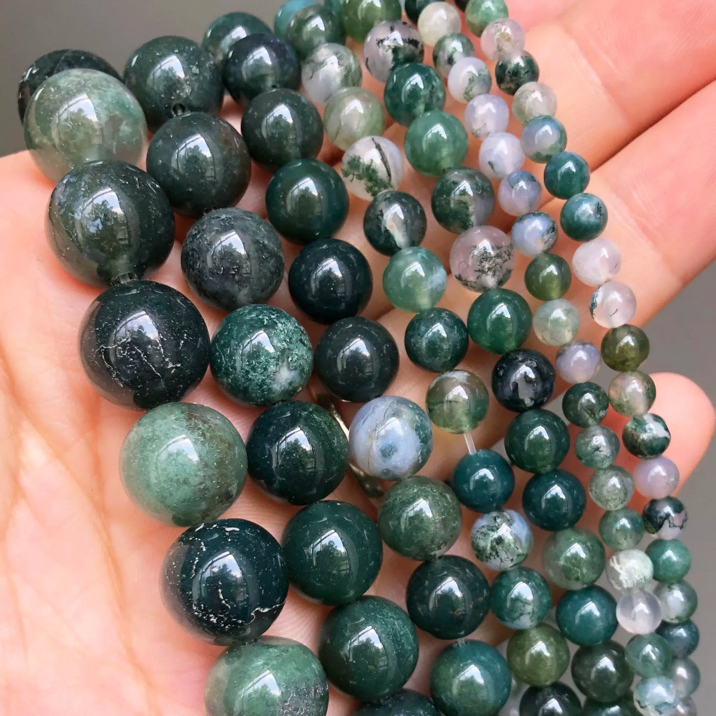 Pearl & Yooperlite Fire Sodalite Beads 15" — 8mm Glow Stone Strand for DIY Jewelry