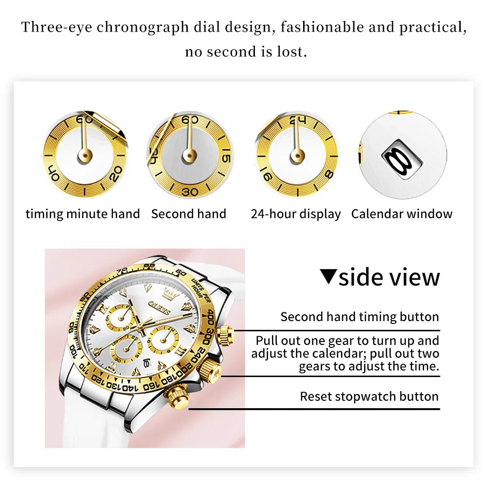 OLEVS 5618 Women's New Watch — Fashion Luxury Quartz Wristwatch — view 5 of watches