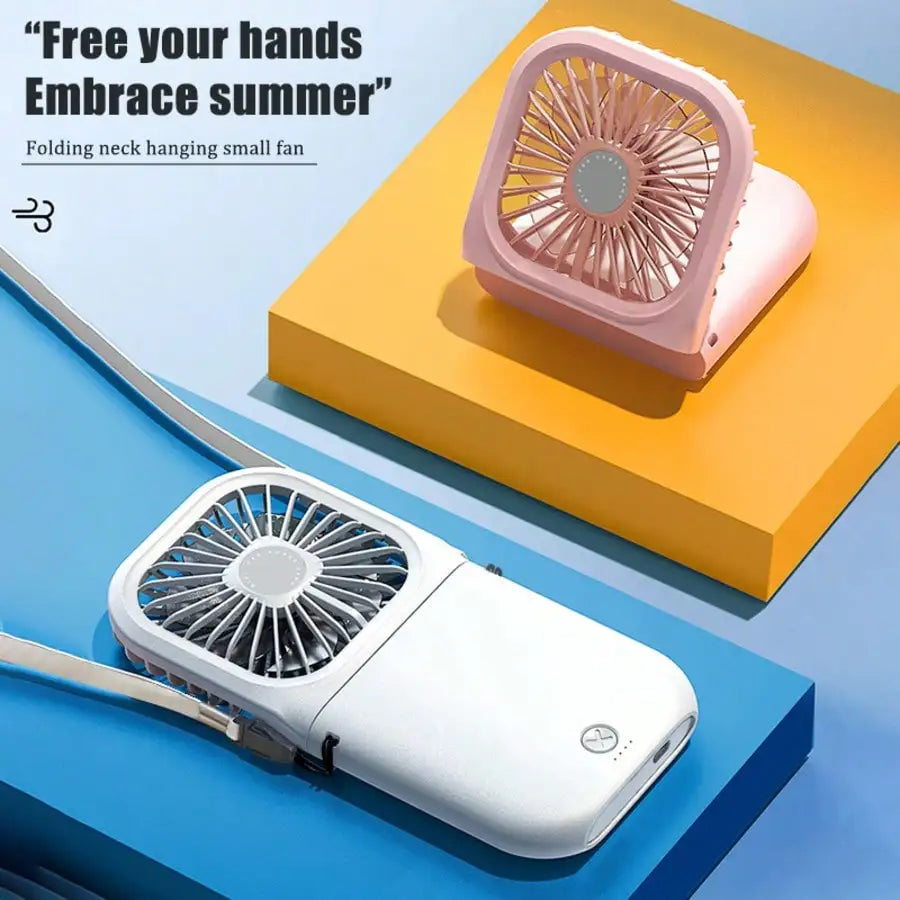 Portable Handheld Mini Fan, USB Rechargeable Foldable Desk Fan — view 1 of personal fans