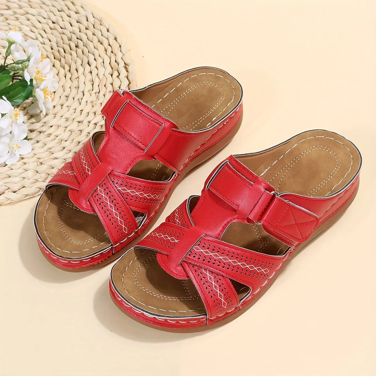 Summer Sandals Striped Fisherman — Arch-Support Closed-Toe Slides (2026 Trend) — view 5 of summer sandals