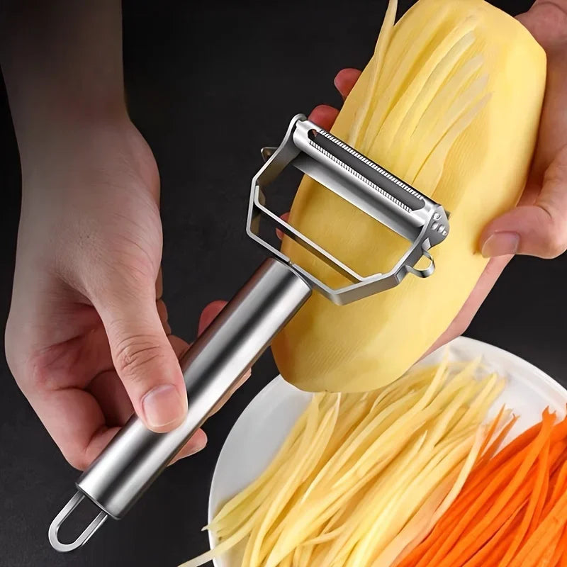 Double-Head Kitchen Peeler — Stainless Steel Melon, Fruit & Vegetable Peeler — view 3 of kitchen gadgets