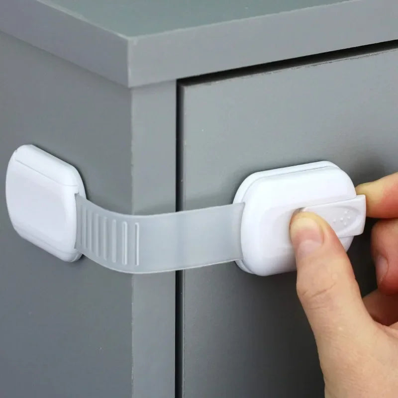 Baby Safety Cabinet Locks - Adhesive Child-Resistant Drawer Latches — view 4 of baby safety