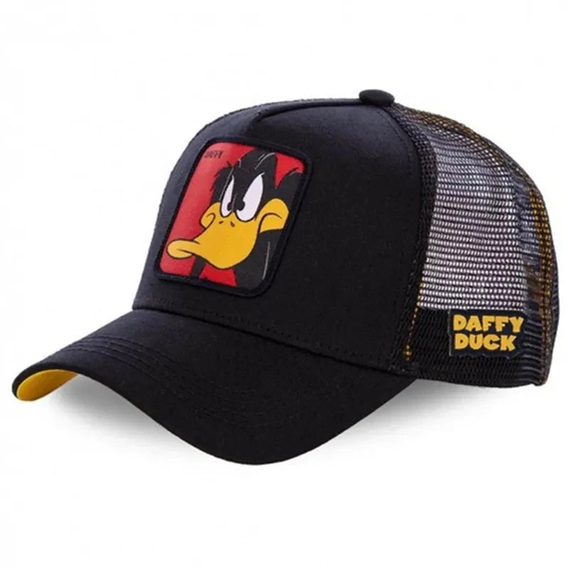Anime Cartoon Baseball Cap — High-Quality Patch Trucker Hat Men Women Fandom Collectible — view 3 of hats & caps